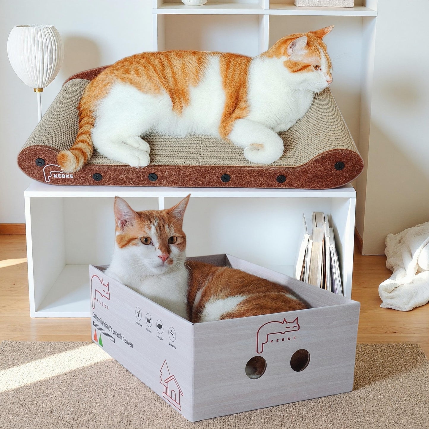 KEBKE Cat Scratcher Cat Scratching Sofa Bed 16" Lounge Box Bed