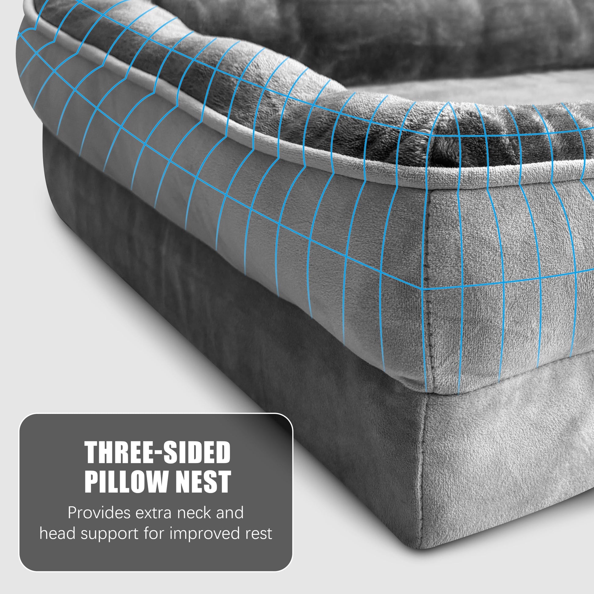 Spotted Play Orthopedic Dog Bed with Sides Dog Sofa Beds