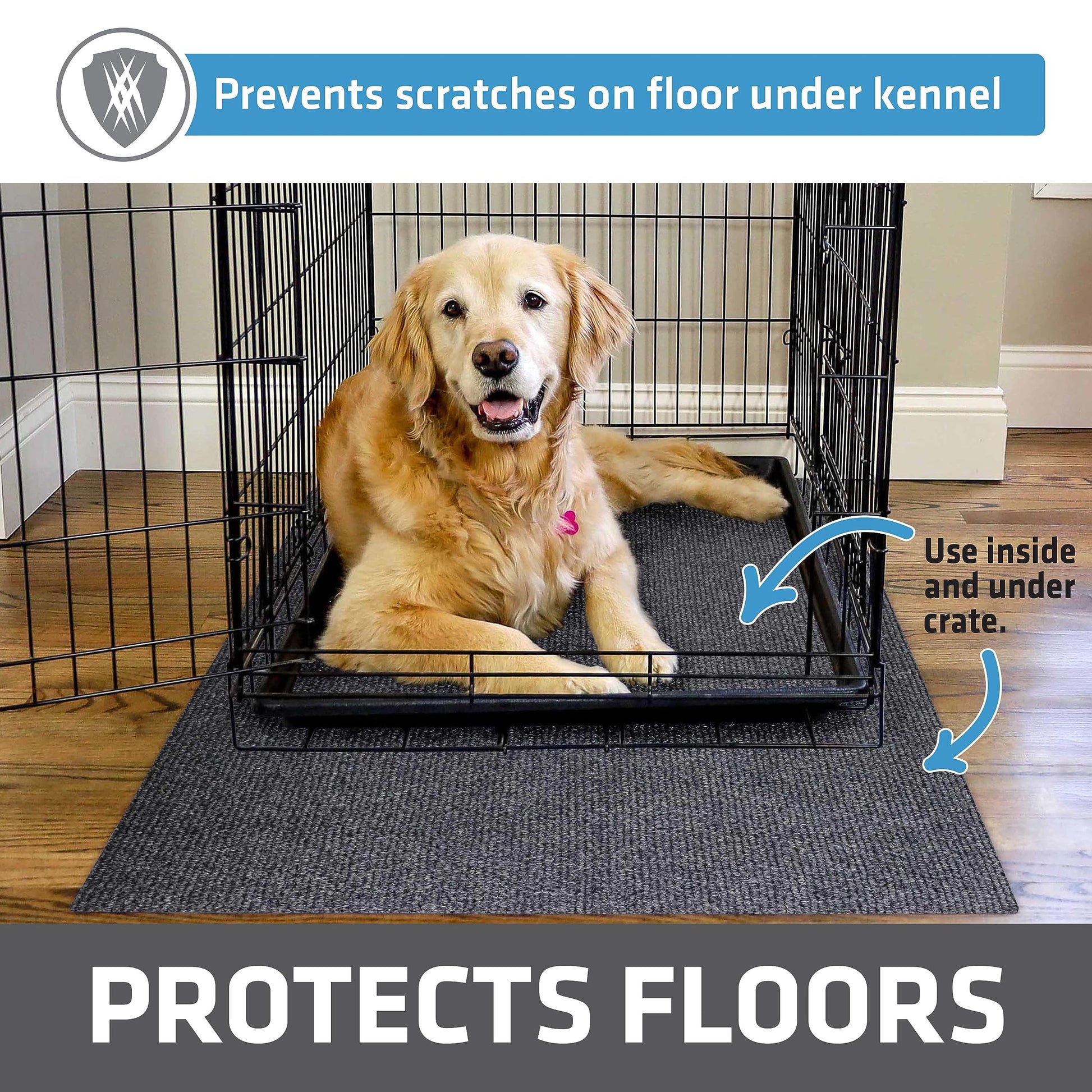 Drymate Dog Crate Mat Liner, Absorbent, Waterproof, Non-Slip, Mat