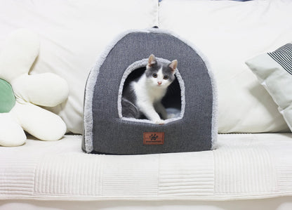 Cat Bed for Indoor Cats Cat Cave Bed Cat House Cat Tent with Bed