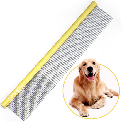 Large Metal Dog Grooming Comb for Shedding Matted Hair Comb