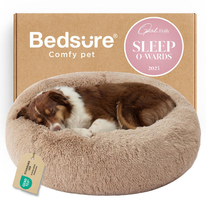Bedsure Calming Dog Beds Large Sized Dog Donut Washable Large Pet Bed