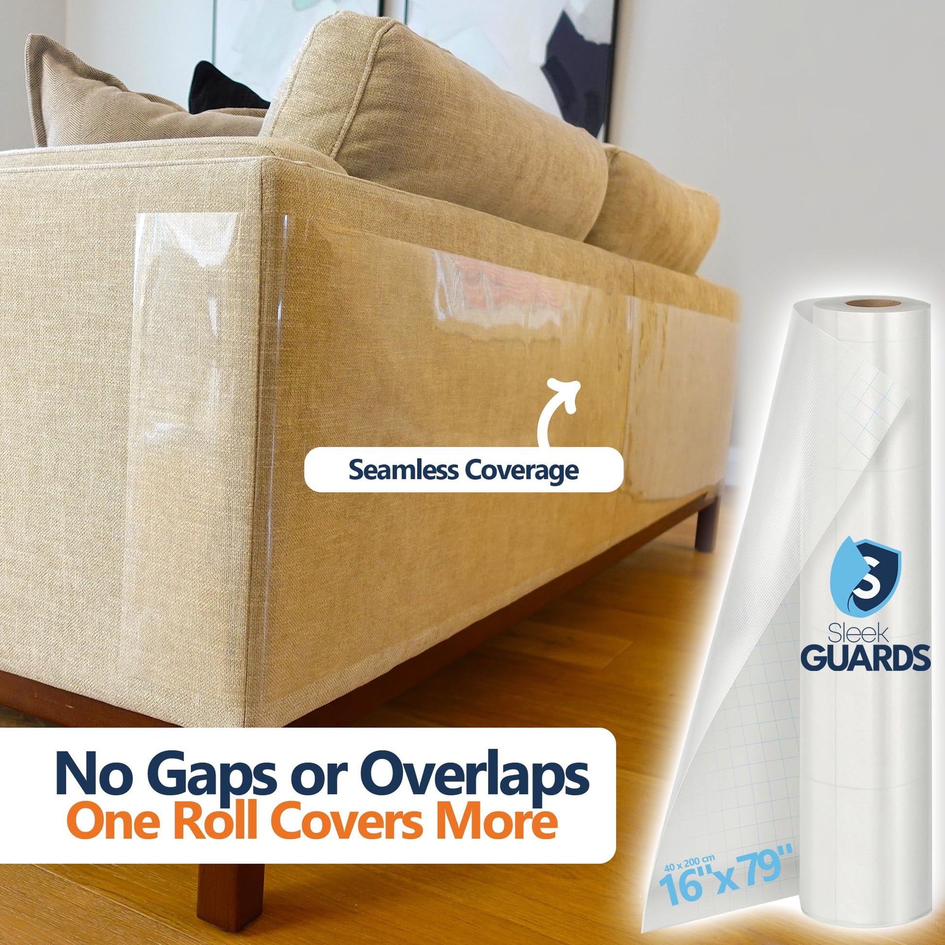 Cat Scratch Furniture Protector Roll, x79" Couch Protector Furniture