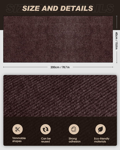 VIVOYAN x15.8" Cat Scratch Mat,Trimmable Self-Adhesive Carpet,DIY Pads