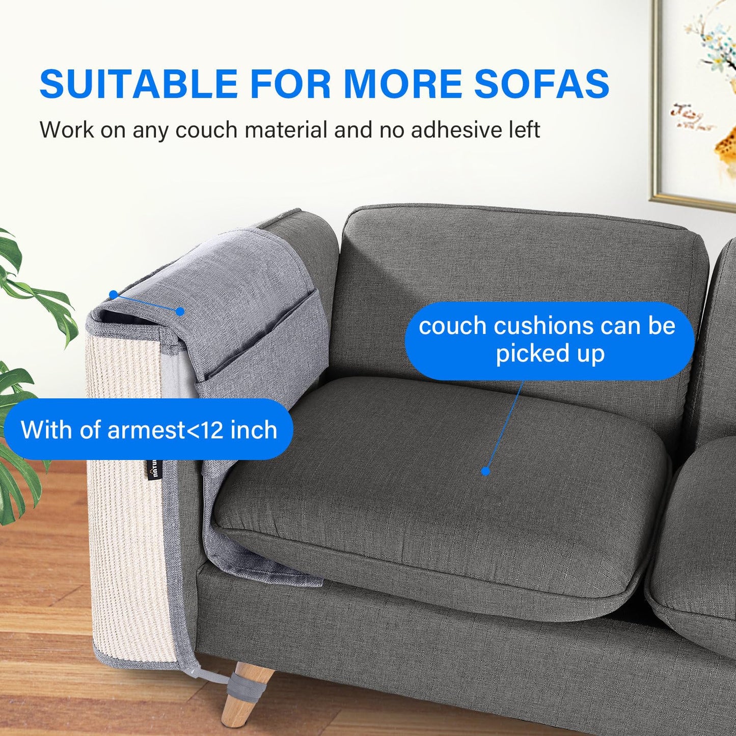 NATUYA Furniture Protectors from Cats Couch Protector from Furniture