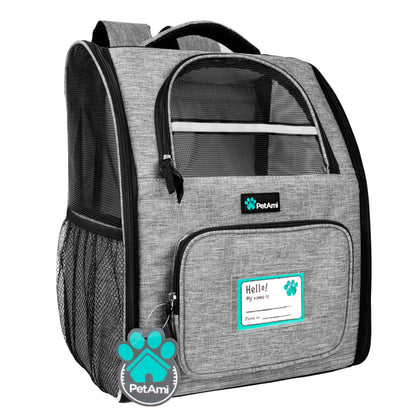 PetAmi Dog Backpack Carrier for Small Large Cat, Pet, Puppy Bag