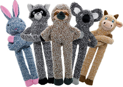 BUYPOW No Stuffing Dog Toys for Large Dogs, 5 Pack Squeaky Plush
