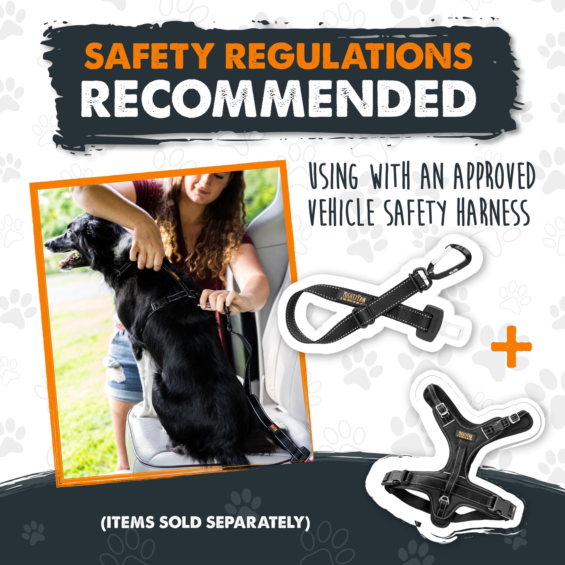 Mighty Paw Dog Seat Belt for Car Safe Distraction Free Driving Seat