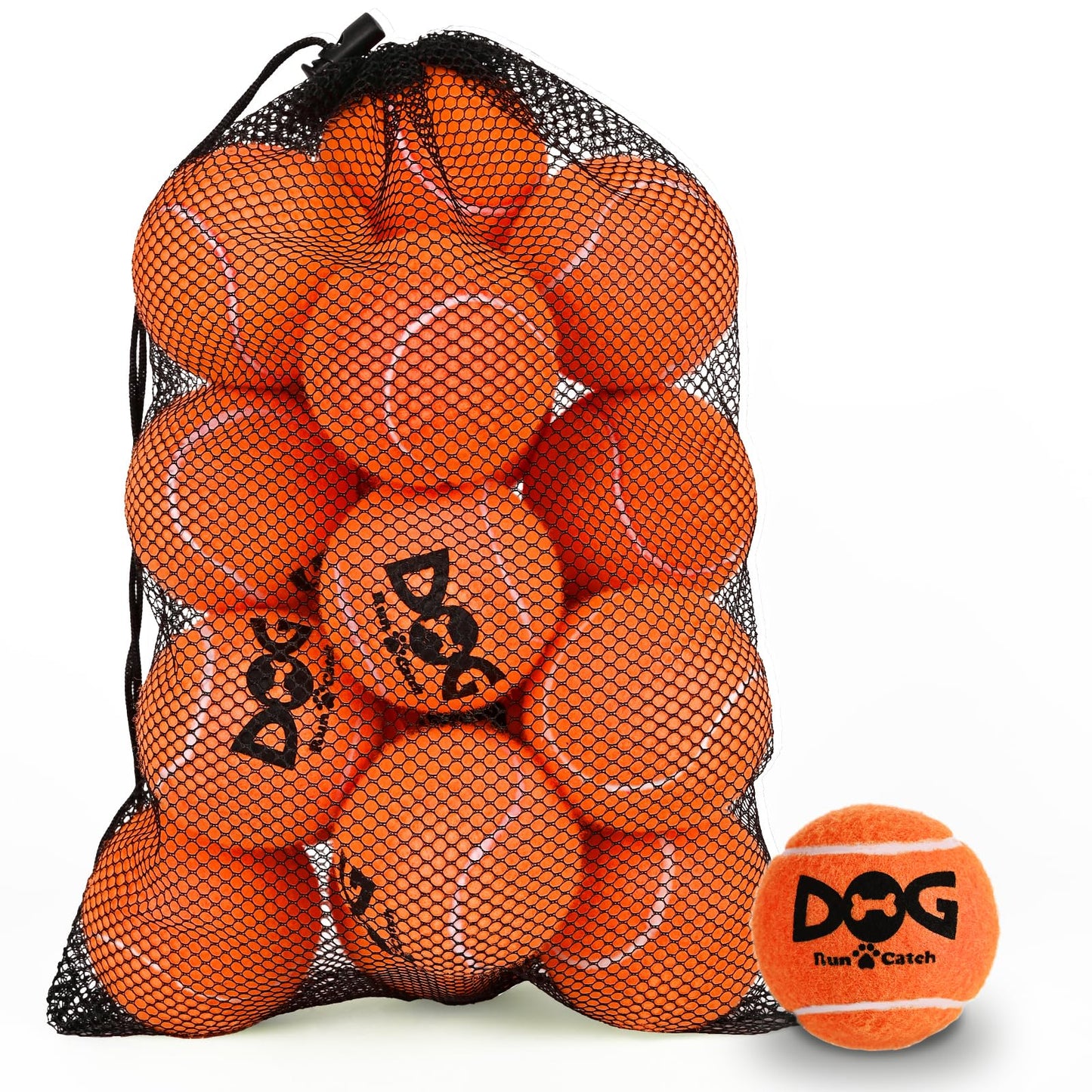 INSUM Squeaky Dog Balls Squeaky Tennis Balls for Dogs, Medium Balls