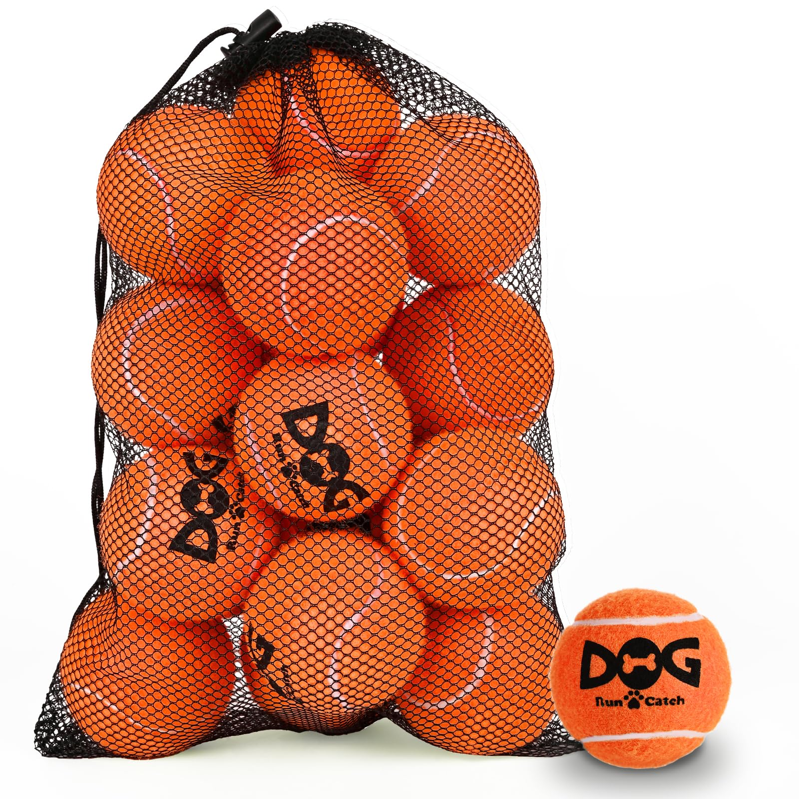 INSUM Squeaky Dog Balls Squeaky Tennis Balls for Dogs, Medium Balls