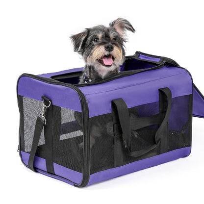 Conlun Dog Carrier Soft Sided, Large Cat Carrier with Inner Safety Bag