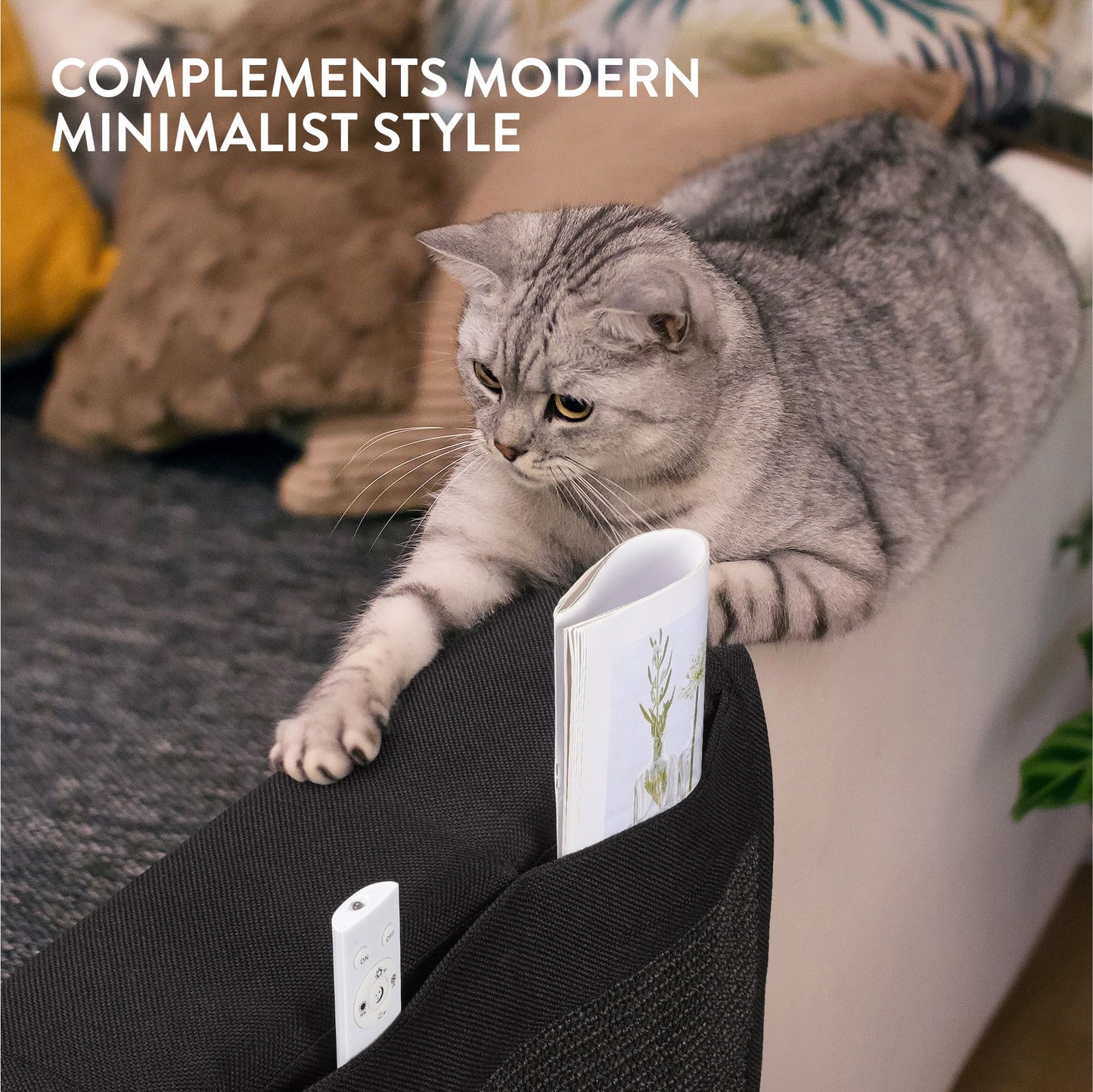 Navaris Cat Scratch Sofa Protector with Storage Space Durable Mat