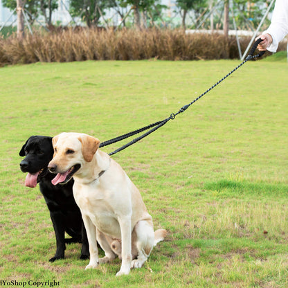 iYoShop Dual Dog Leash 360° Swivel, No Tangle Walking Leash with Leash