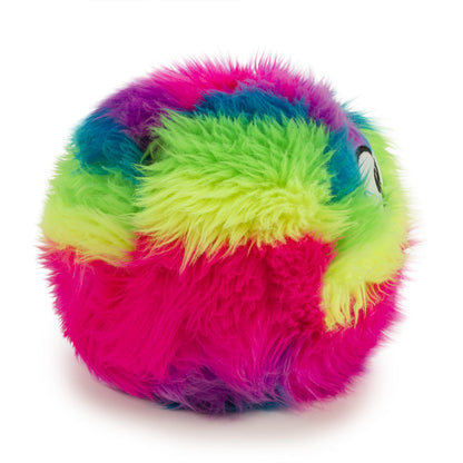 goDog Furballz Squeaky Plush Ball Dog Toy, Chew Guard Technology Plush