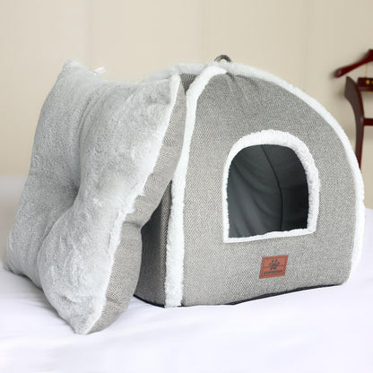 Cat Bed for Indoor Cats Cat Cave Bed Cat House Cat Tent with Bed