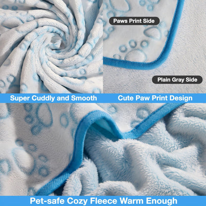 Stuffed Dog Blanket, Soft Throw Flannel Fleece Blanket Crate