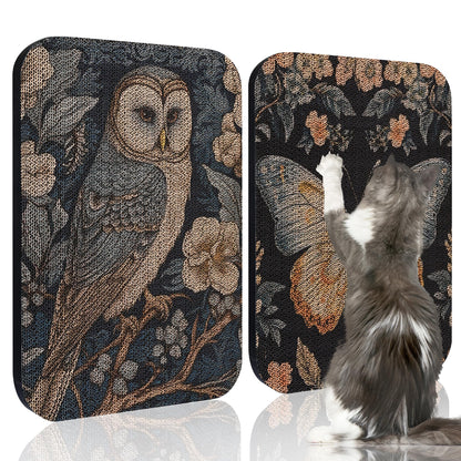 LESISSMER 2 Pack Art Cat Scratcher, Wall-Mountable Cat Scratch Pad