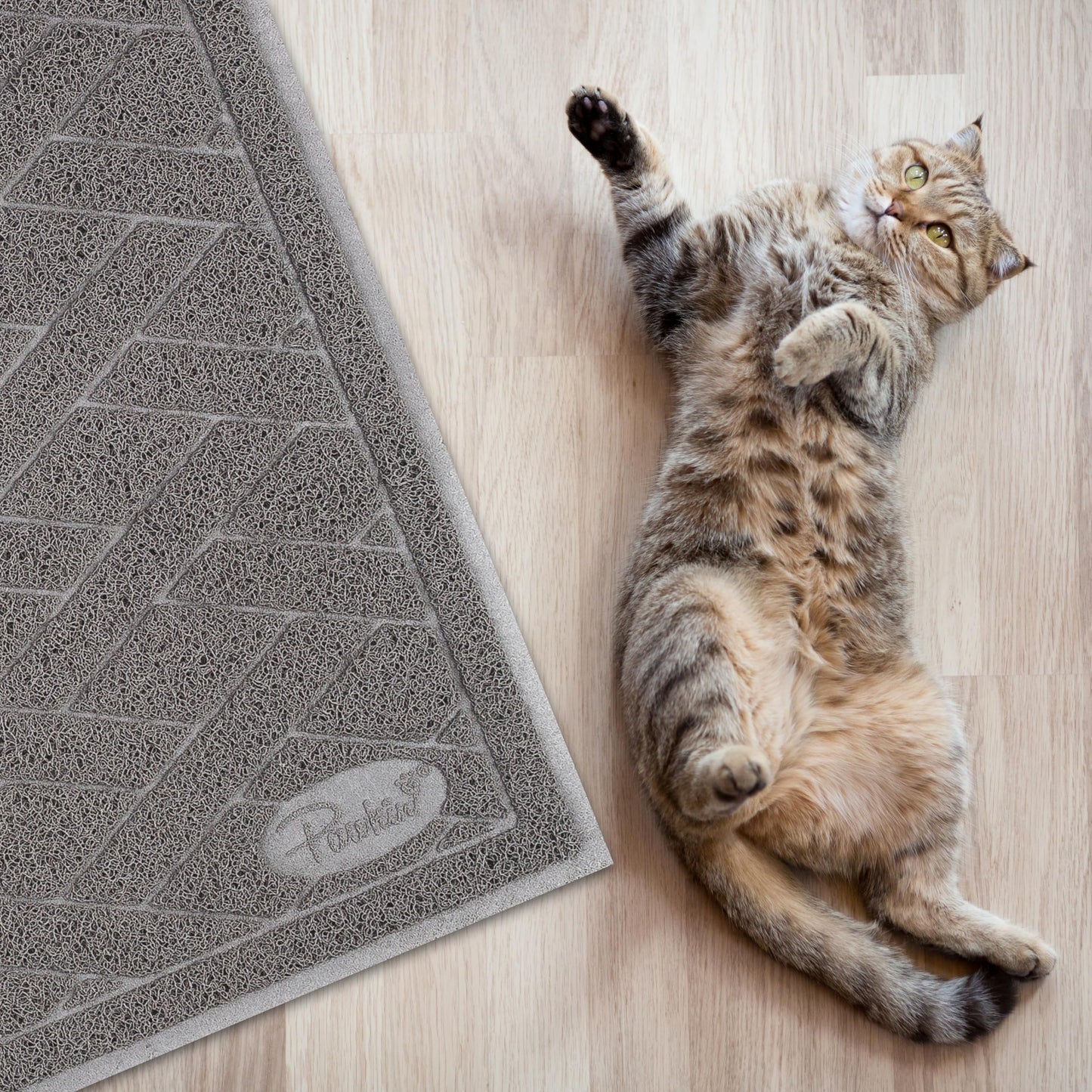 Pawkin Cat Litter Mat, Jumbo XX-Large, Fits Two Litter Boxes or Mat