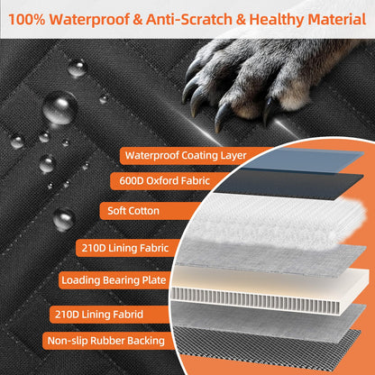 Back Seat Extender for Trucks,Hard Bottom Car Seat Cover