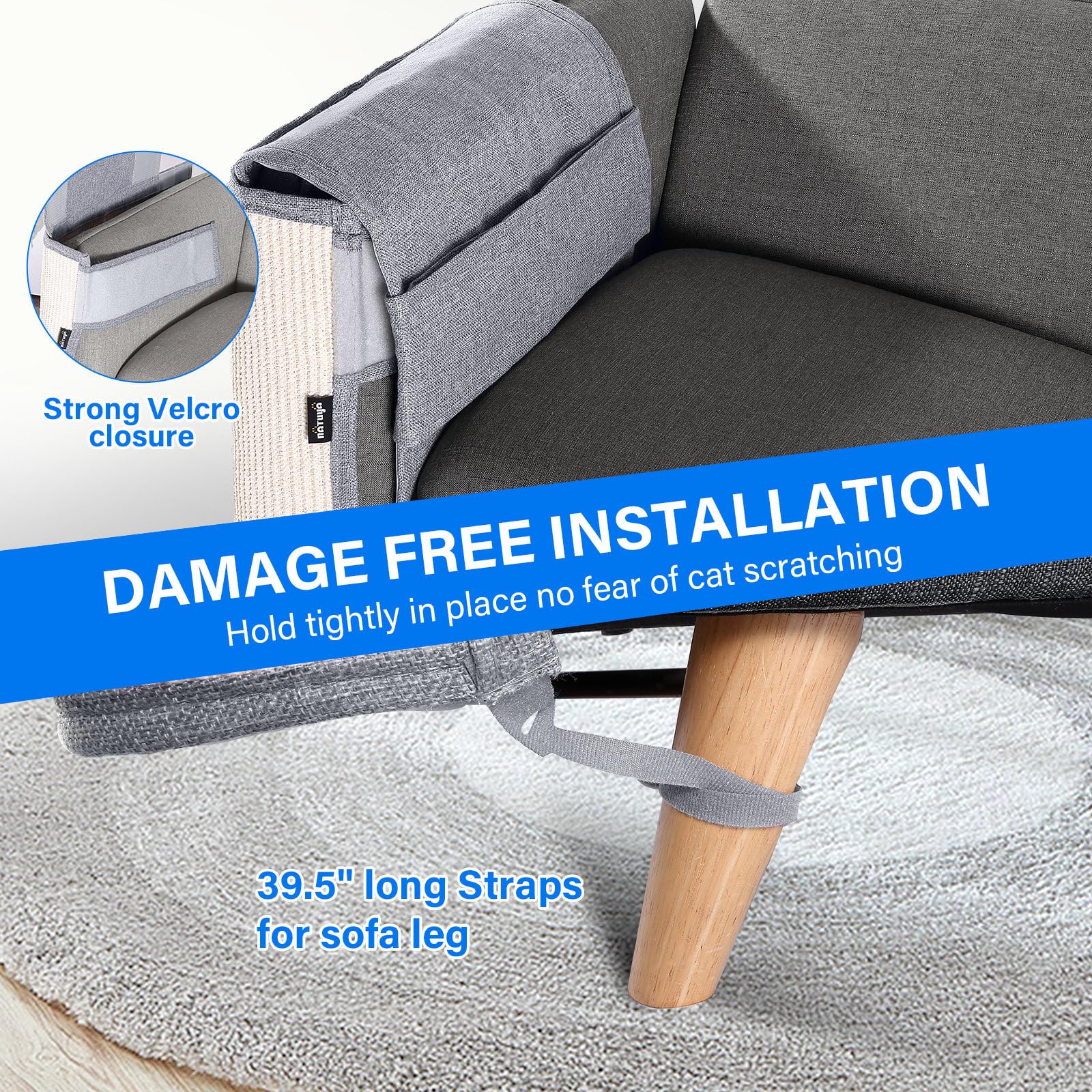 NATUYA Furniture Protectors from Cats Couch Protector from Furniture