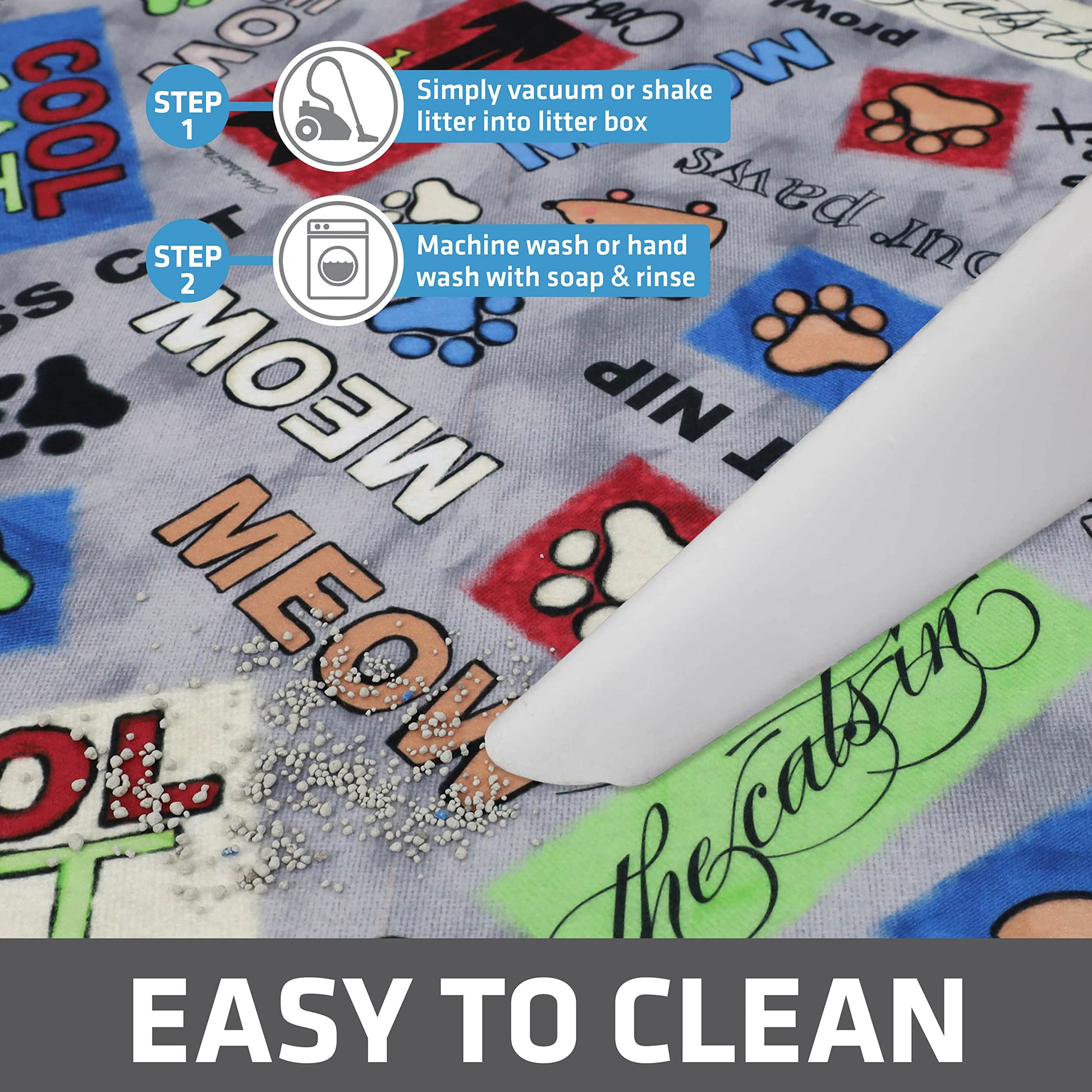 Drymate Cat Litter Box Mat, Litter Trapping Mat, Waterproof Mat