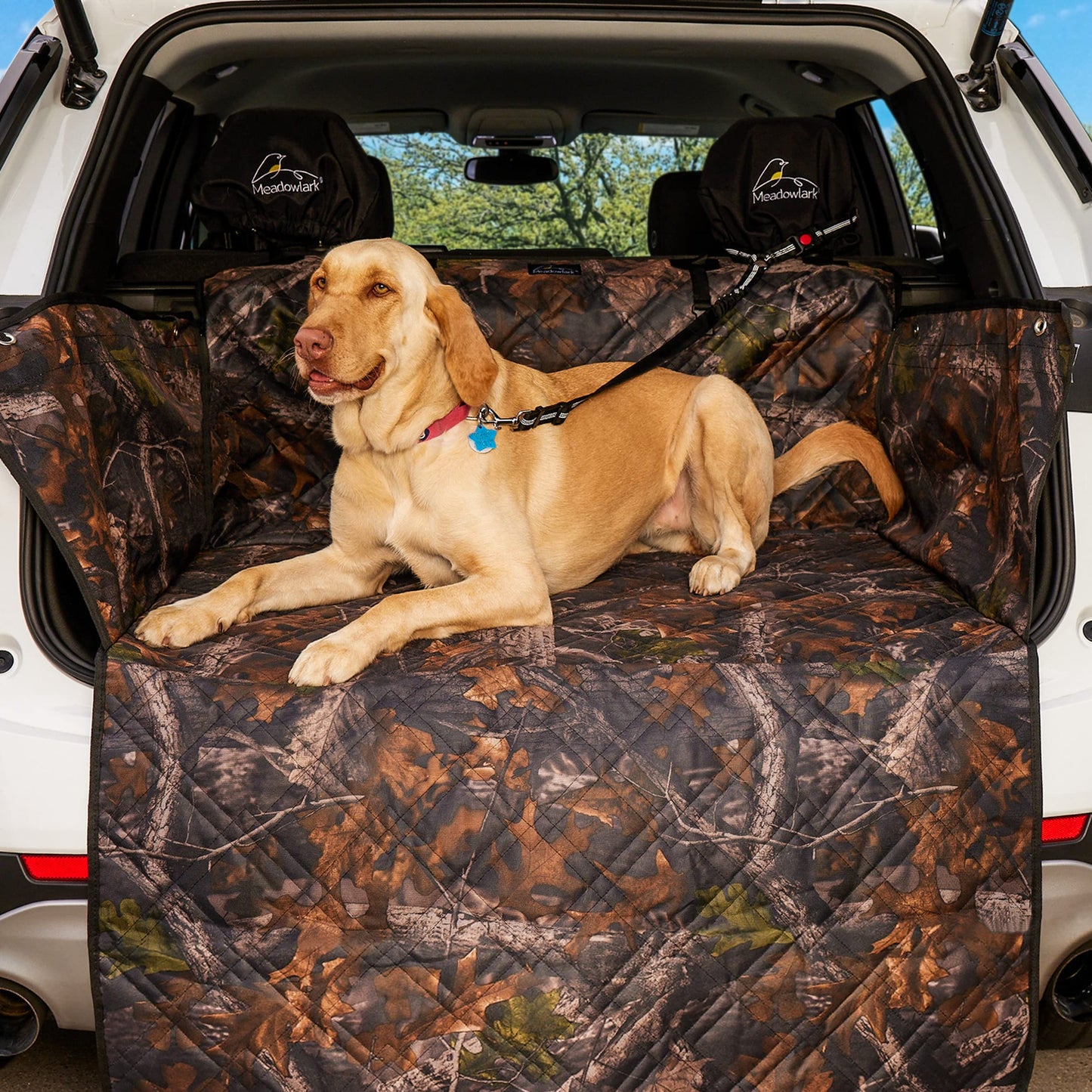 Meadowlark SUV Cargo Liner Dog Seat Covers, Double Stitched Extra Seat