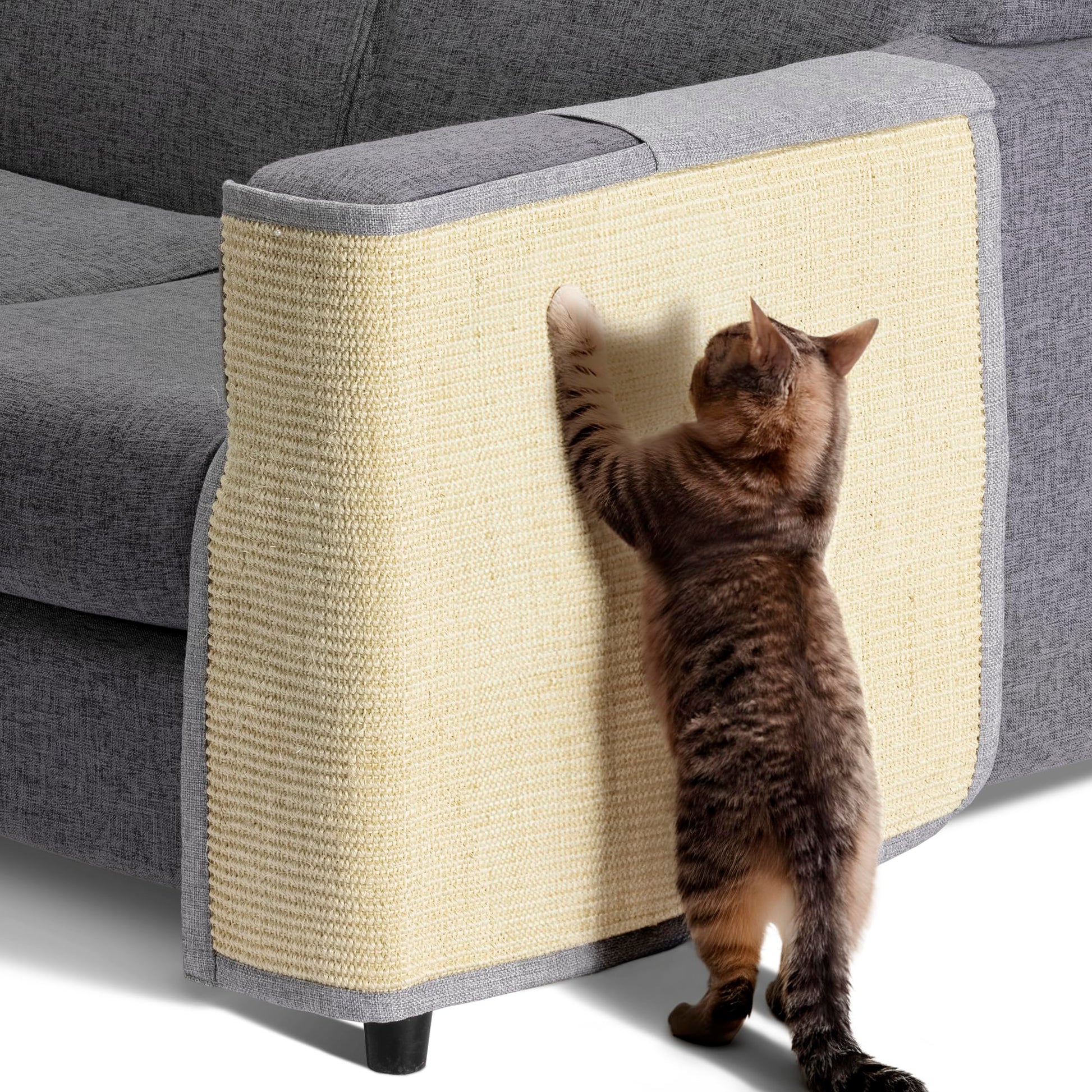 Navaris Cat Scratch Mat Sofa Protector Natural Sisal Furniture
