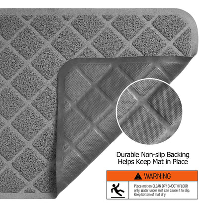 Conlun Cat Litter Mat Litter Trapping Mat, 40" x 28" Durable PVC Mat