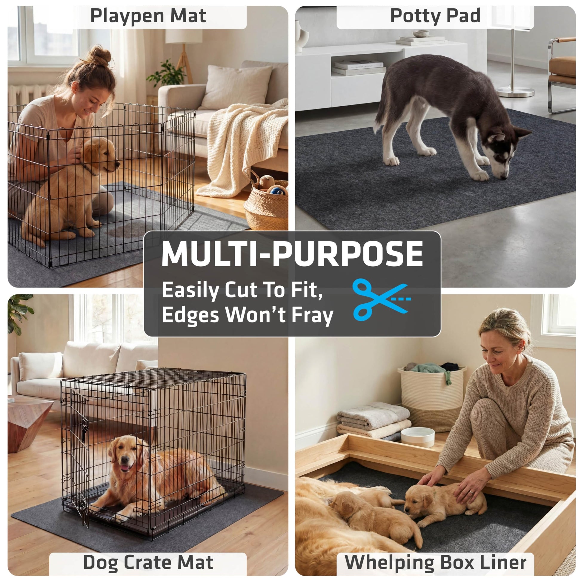Drymate Jumbo XXL Potty Pad, Dog Playpen Mat Whelping (60x74), Mat