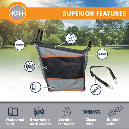 K&H Pet Products Buckle N Go Dog Car Seat for Small Dogs, Seat