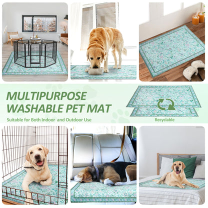 Baodan Washable Reusable Pee Pads for Dogs, 2 Pack Large x48" Crate