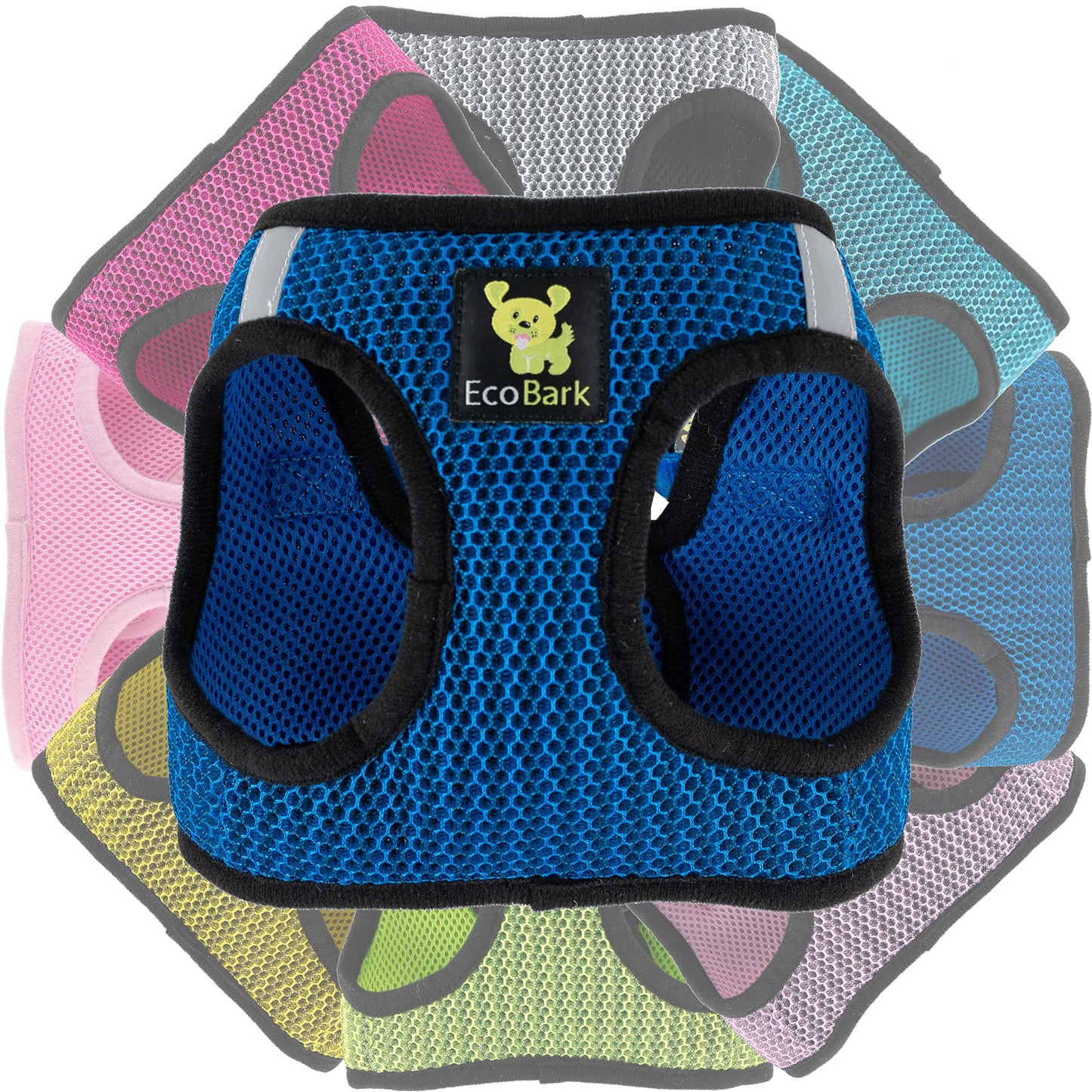 EcoBark Step in Dog Harness Reflective Soft Ultra Padded Mesh Harness