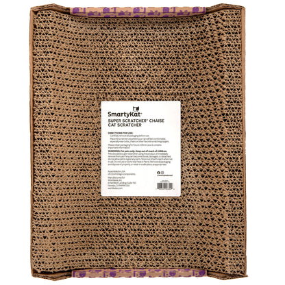SmartyKat Super Scratcher Chaise Corrugated Cat Scratcher, Scratcher