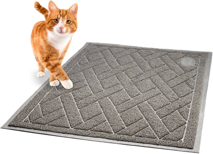 Pawkin Cat Litter Mat, Patented Design with Litter Lock Mesh, Mat