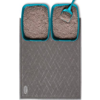 Pawkin Cat Litter Mat, Jumbo XX-Large, Fits Two Litter Boxes or Mat